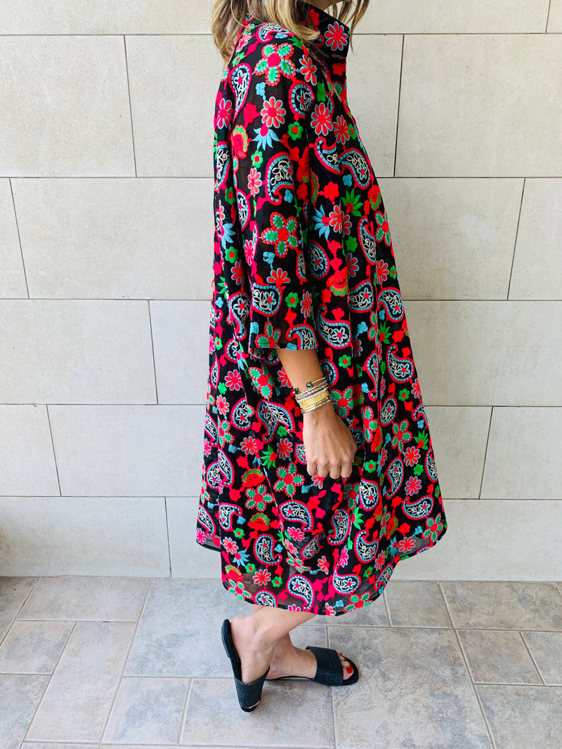 The Paisley Embroidered Limited Edition Kaftan