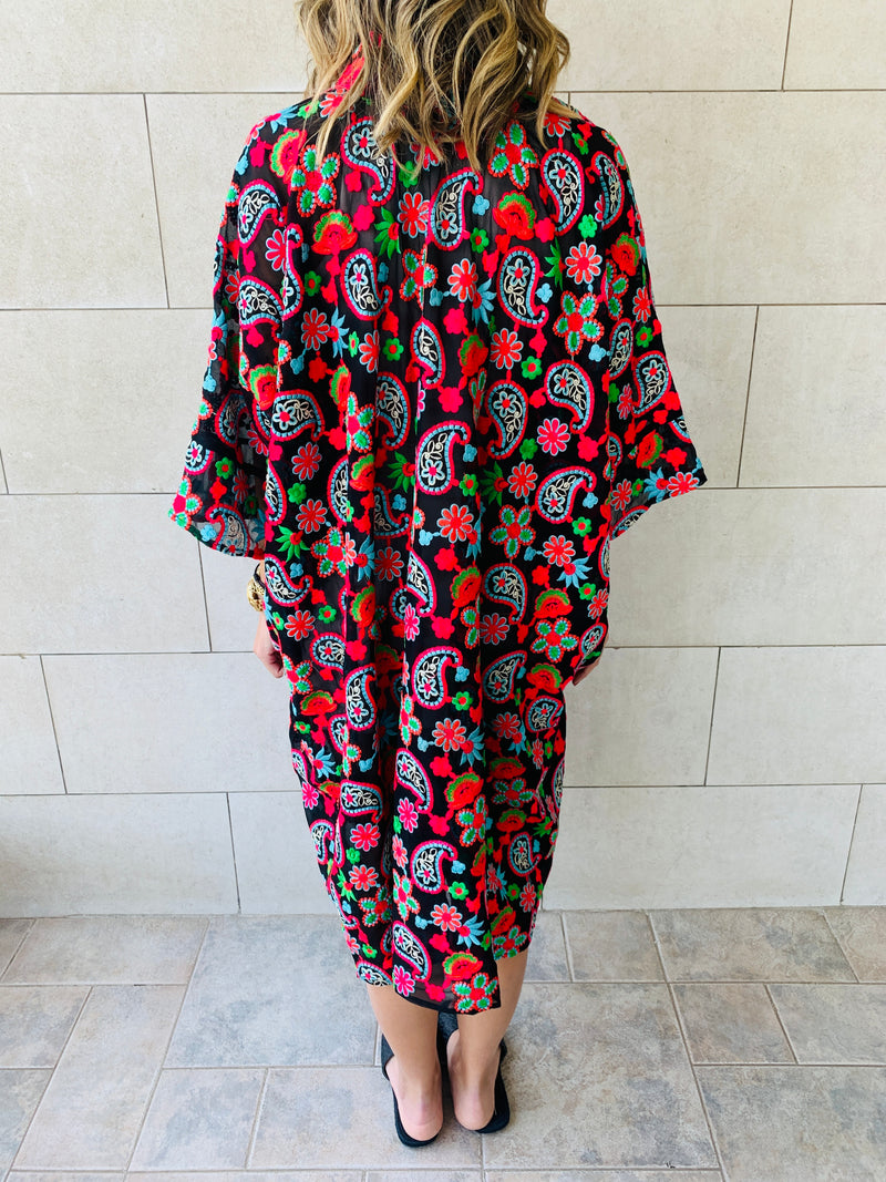 The Paisley Embroidered Limited Edition Kaftan