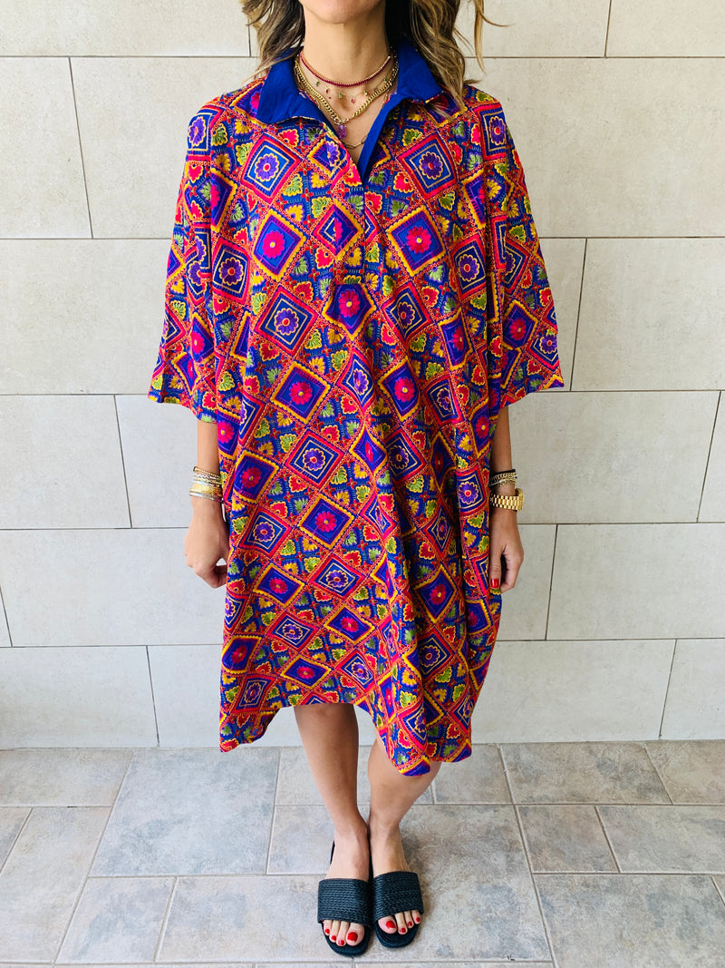 The Blues Limited Edition Embroidered Kaftan