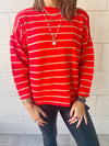 The Rouge Striped Knit Pullover