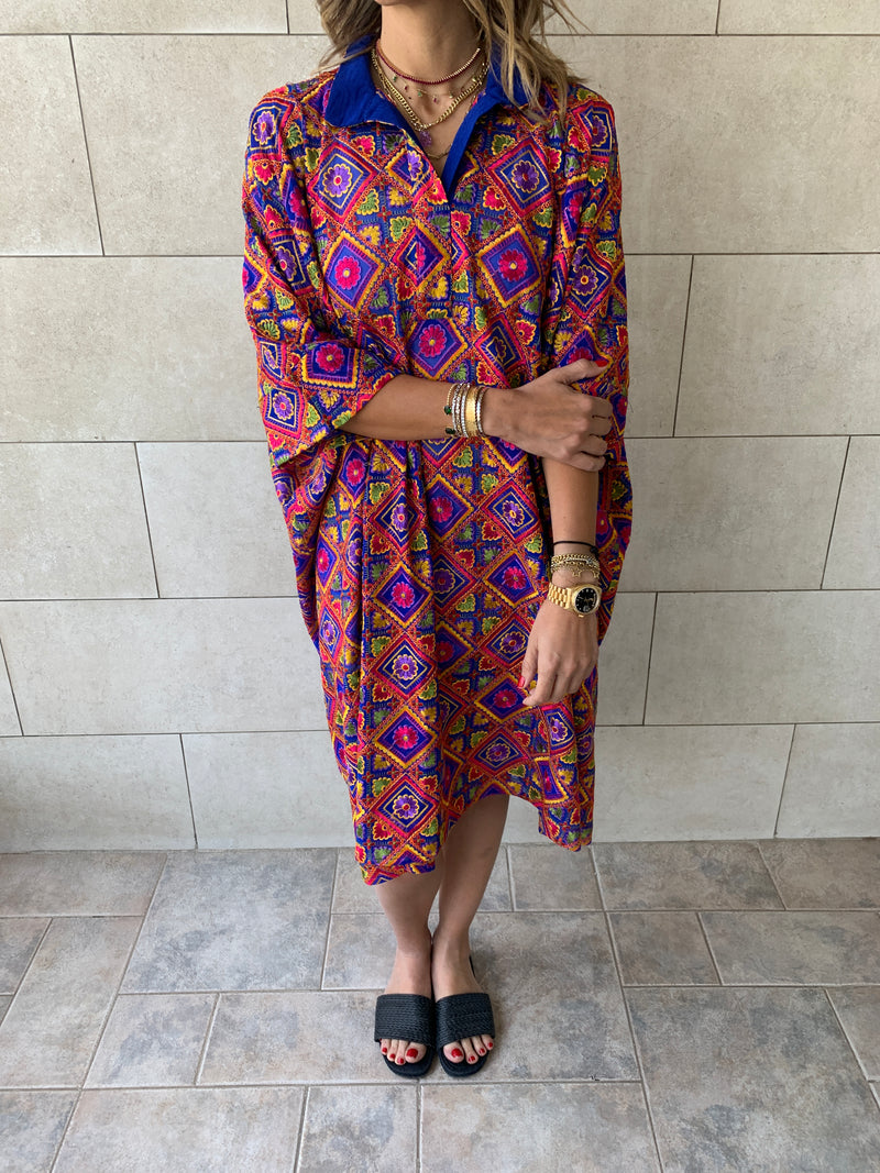 The Blues Limited Edition Embroidered Kaftan