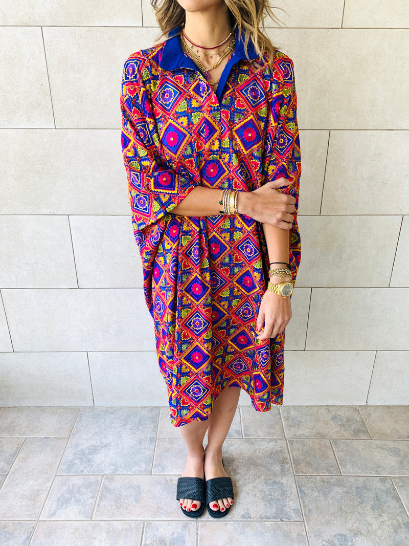 The Blues Limited Edition Embroidered Kaftan