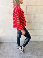 The Rouge Striped Knit Pullover