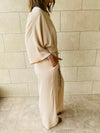 Beige One Shoulder Jumpsuit