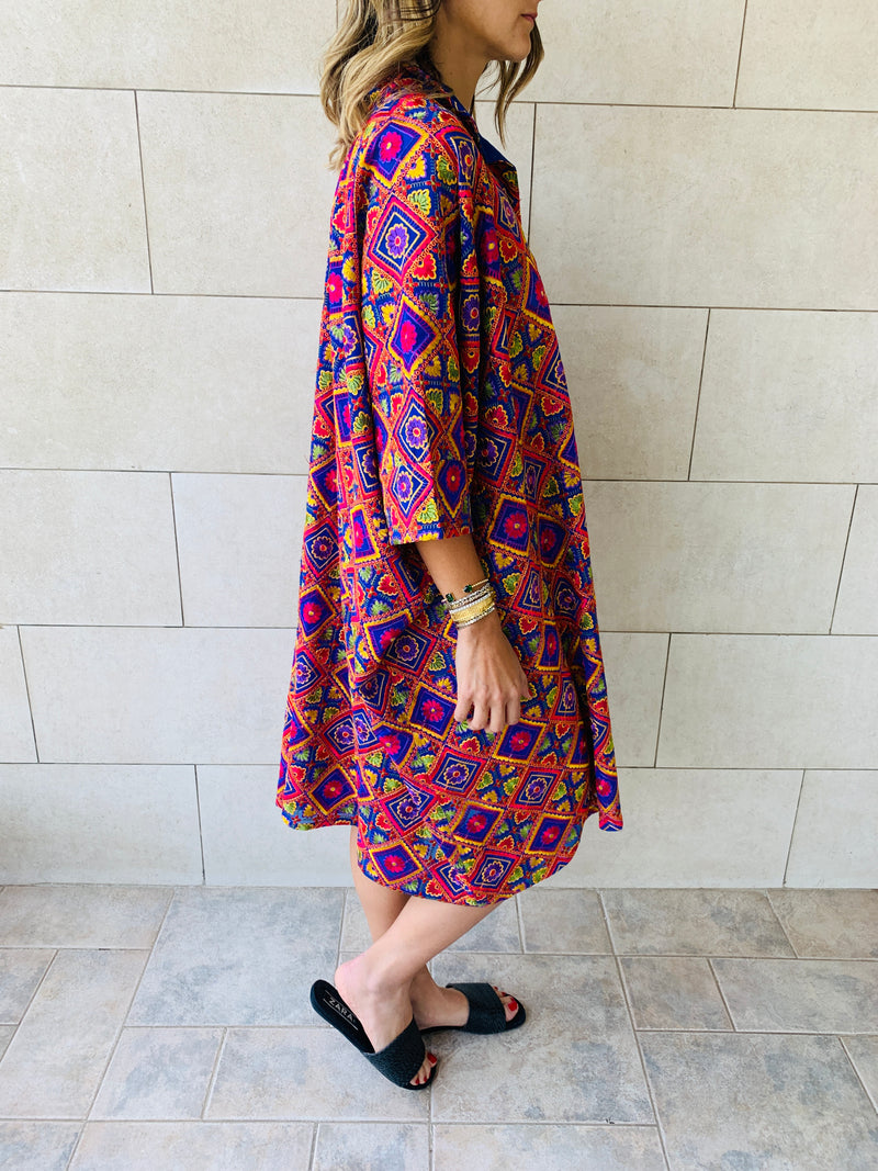 The Blues Limited Edition Embroidered Kaftan