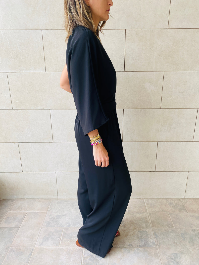 Black One Shoulder Jumpsuit