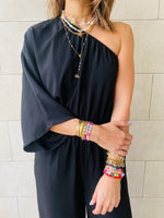 Black One Shoulder Jumpsuit