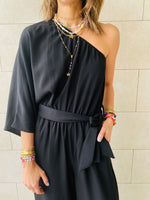 Black One Shoulder Jumpsuit