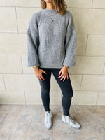 Grey Blossom Pullover