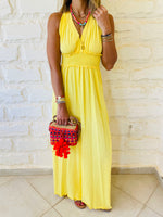 Yellow Halter Dress