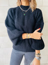 Black Blossom Pullover