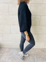 Black Blossom Pullover
