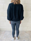 Black Blossom Pullover