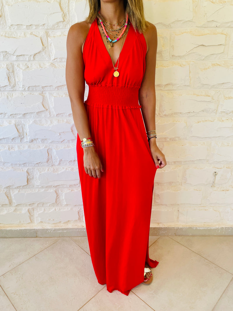 Rouge Halter Dress