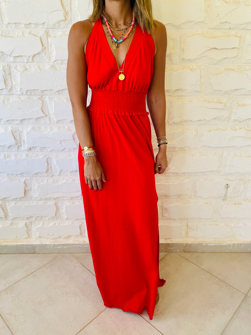 Rouge Halter Dress