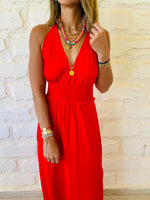Rouge Halter Dress