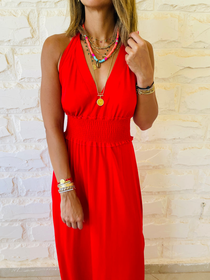 Rouge Halter Dress