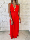 Rouge Halter Dress