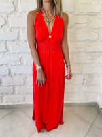 Rouge Halter Dress