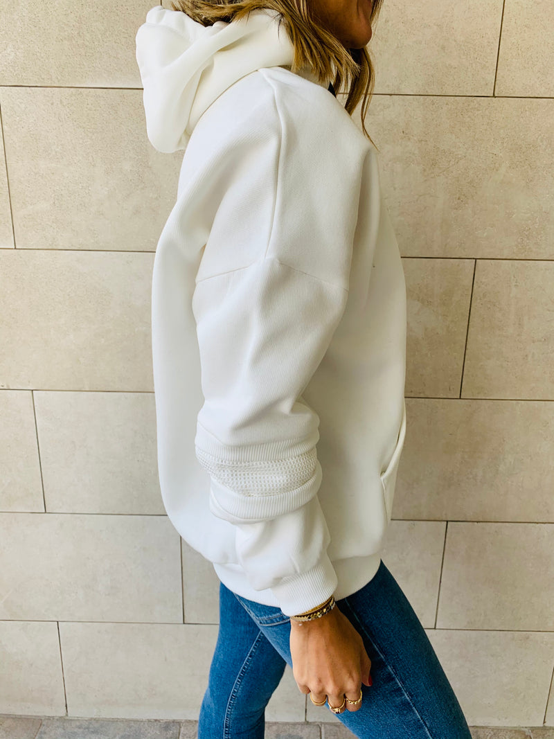 Effortless White Hoodie