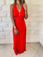 Rouge Halter Dress
