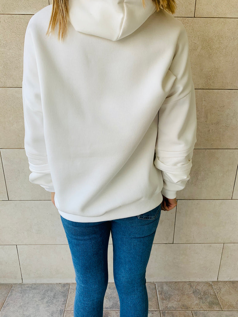 Effortless White Hoodie