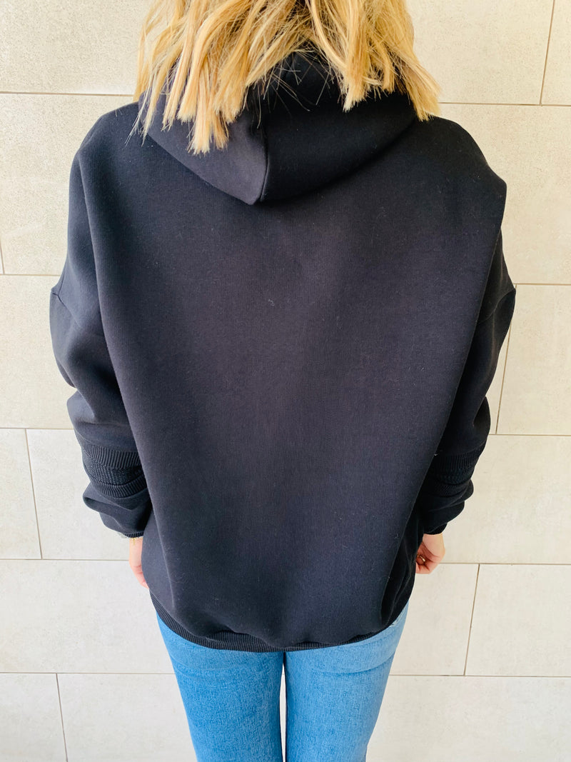 Effortless Black Hoodie