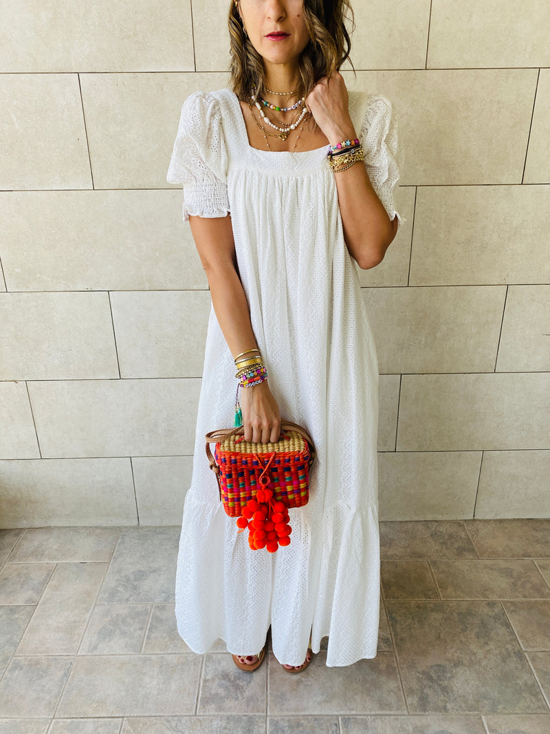 White Puffed Dress