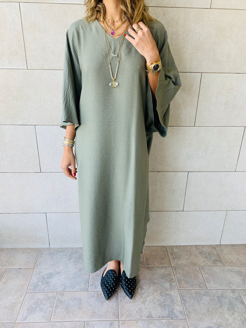 Olive Effortless Kaftan