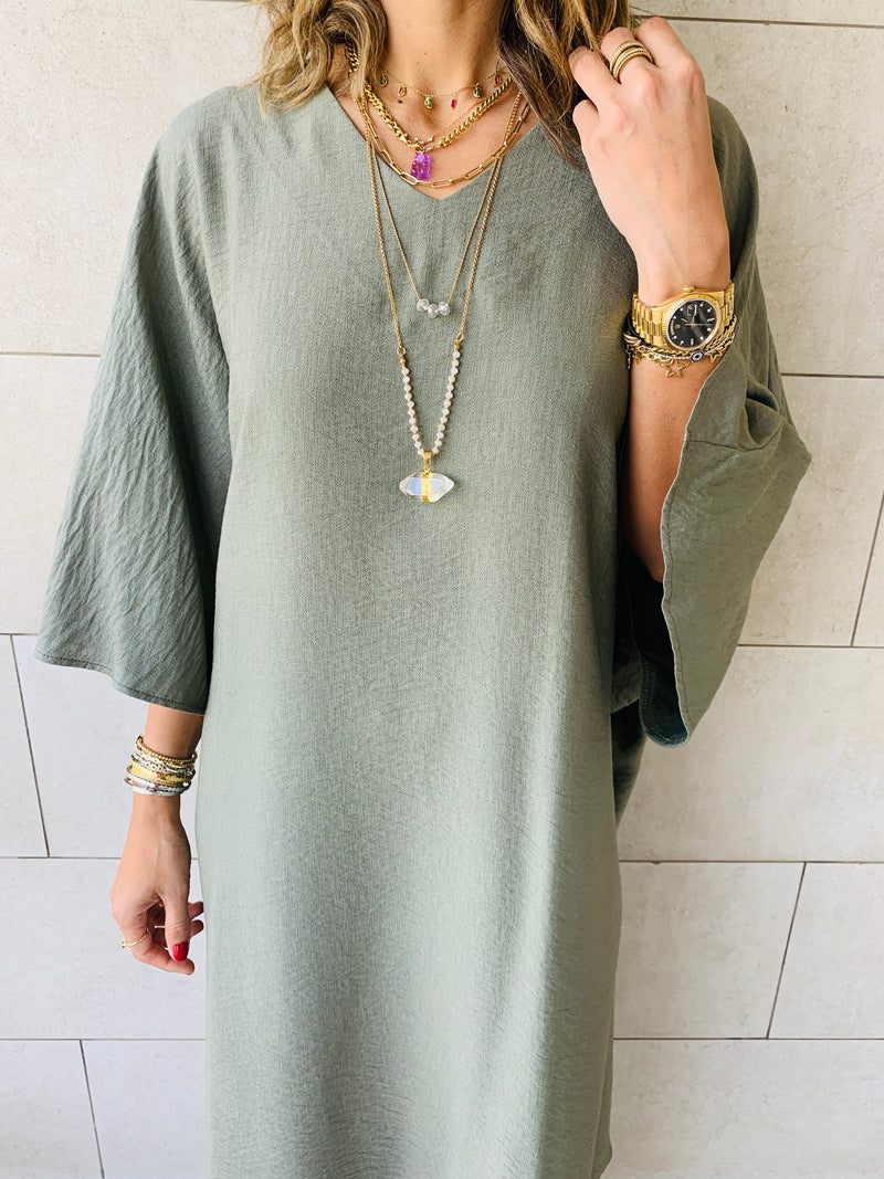 Olive Effortless Kaftan