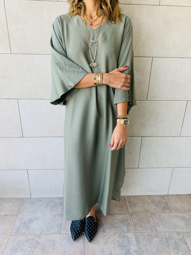 Olive Effortless Kaftan