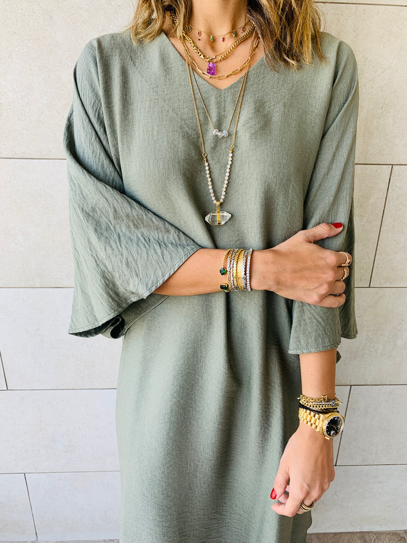 Olive Effortless Kaftan