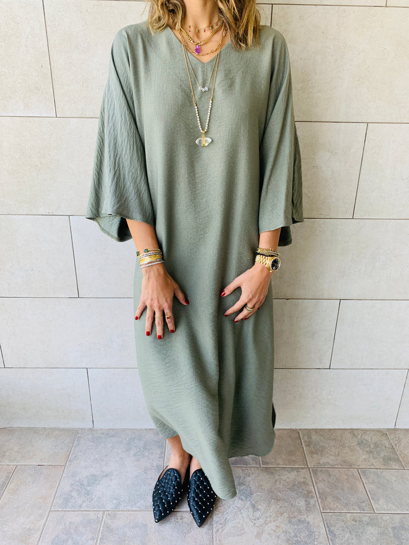 Olive Effortless Kaftan
