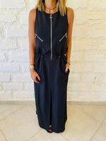Sleeveless Zip Up Dress