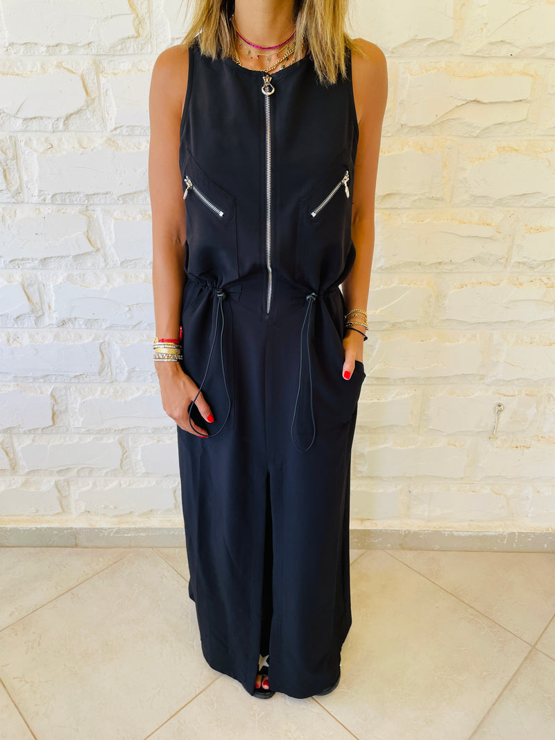 Sleeveless Zip Up Dress