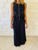 Sleeveless Zip Up Dress