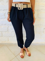 Black Belted City Pants