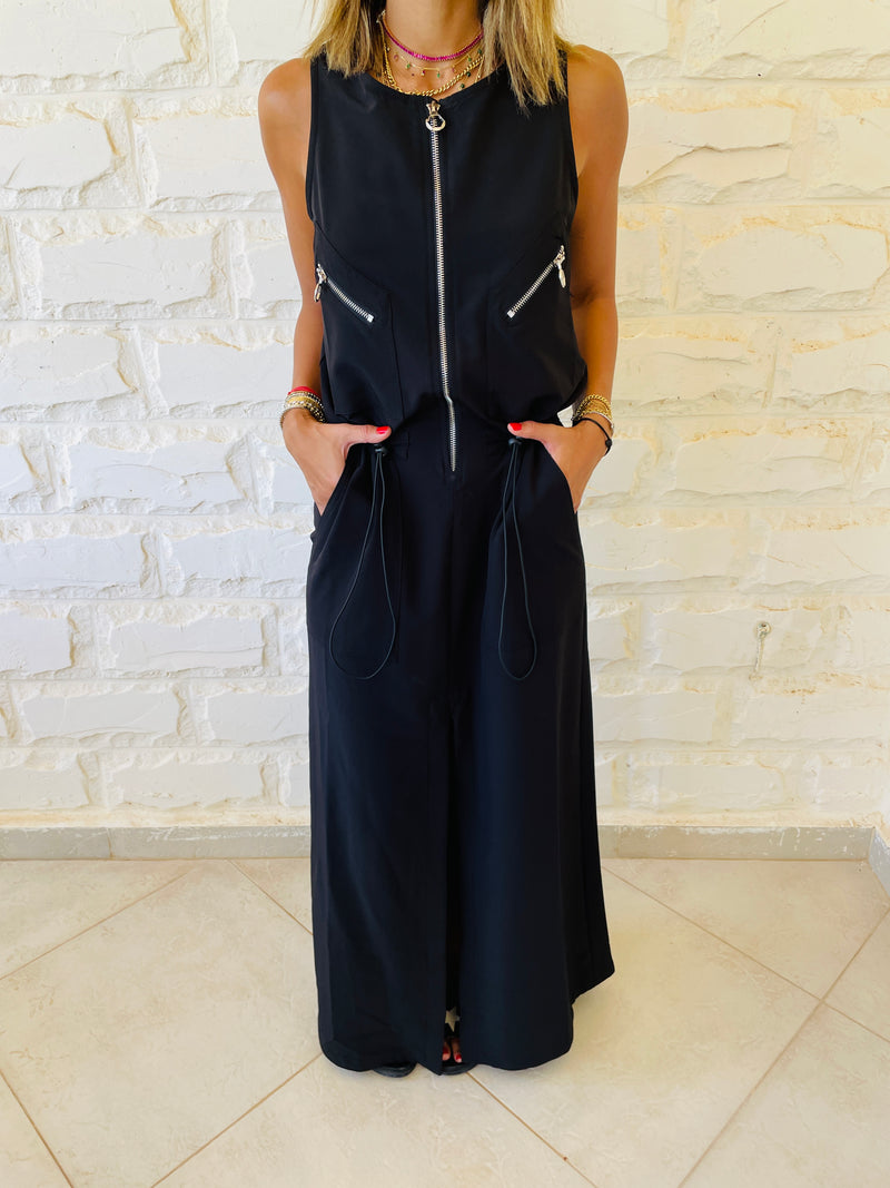 Sleeveless Zip Up Dress