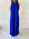 Blue Heavy Knit Sleeveless Dress
