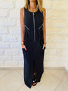 Sleeveless Zip Up Dress
