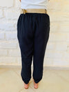 Black Belted City Pants