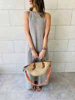 Beige Heavy Knit Sleeveless Dress