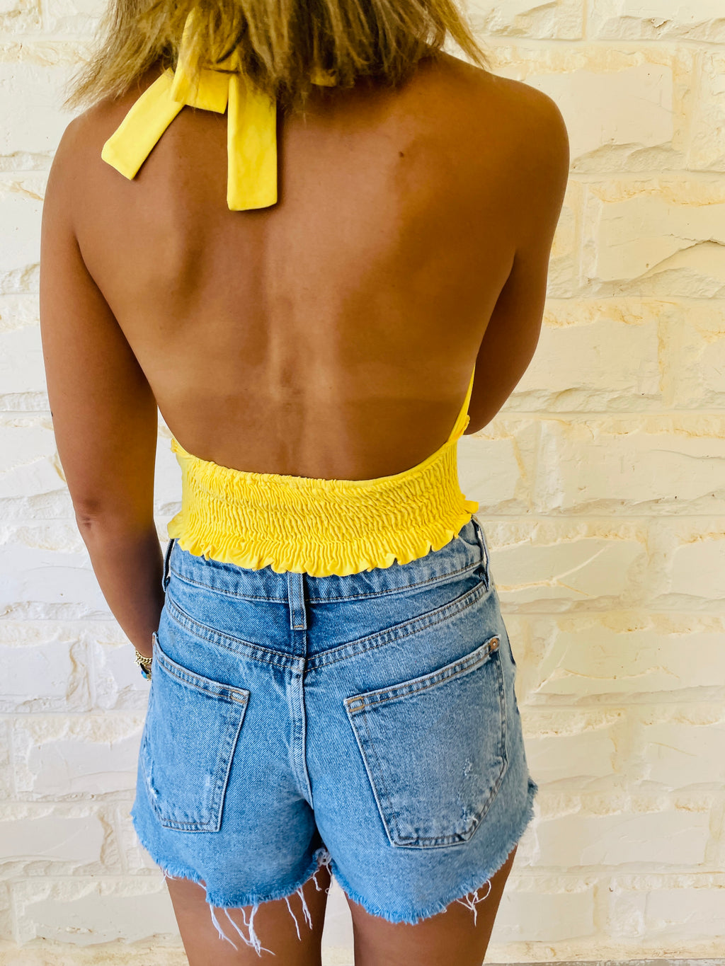Yellow Halter Top