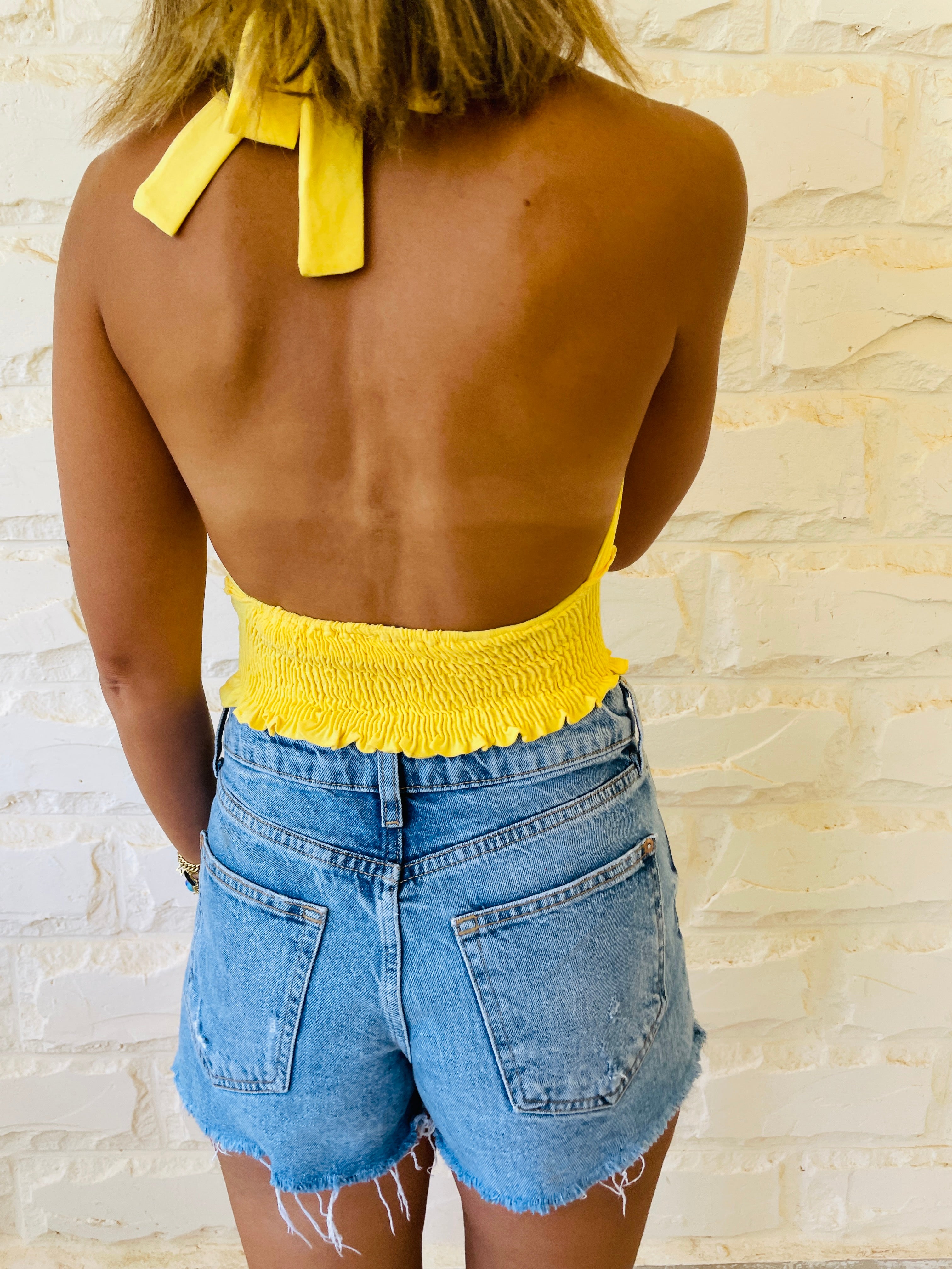 Yellow Halter Top