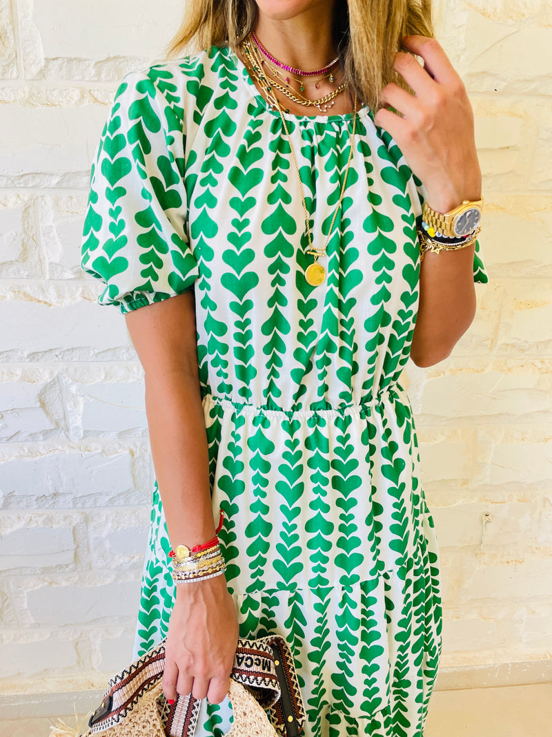 I Heart Green Dress