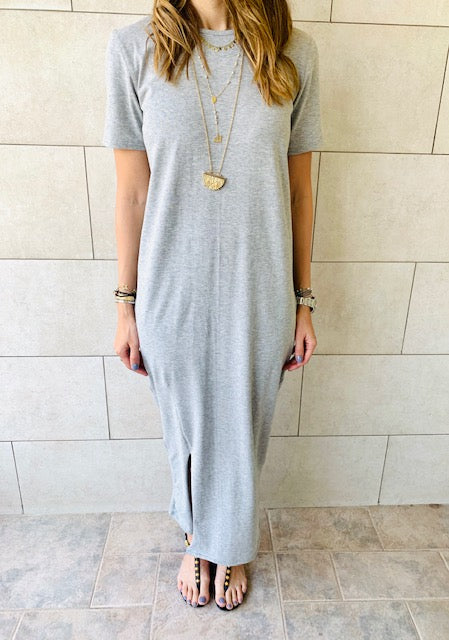 The Basic Grey Tshirt Dress