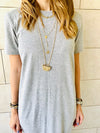 The Basic Grey Tshirt Dress
