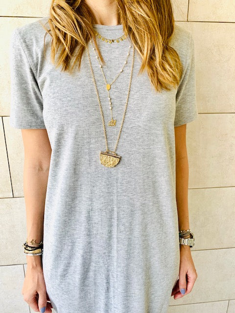 The Basic Grey Tshirt Dress
