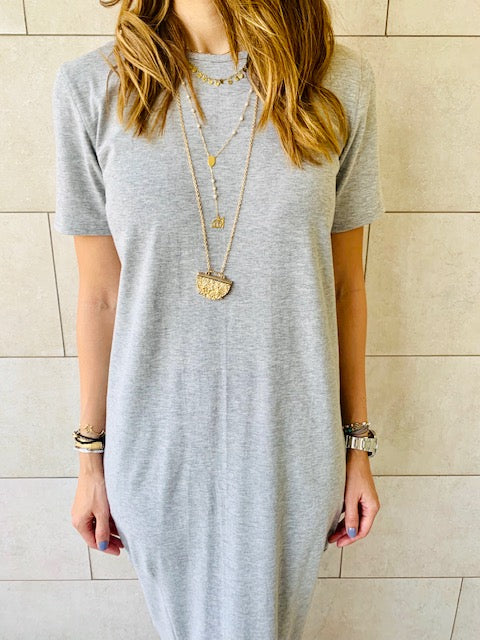 The Basic Grey Tshirt Dress