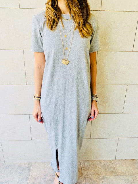 The Basic Grey Tshirt Dress